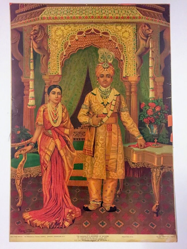 Raja Ravi Varma Oleograph